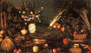 Still Life with Flowers Fruit Caravaggio