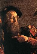 The Calling of Saint Matthew (detail) fg Caravaggio