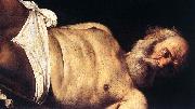 The Crucifixion of Saint Peter (detail) f Caravaggio
