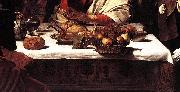 Supper at Emmaus (detail) fdg Caravaggio