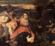 The Virgin with the rabbit  Titian