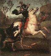 St George Fighting the Dragon Raffaello