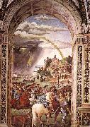 Aeneas Piccolomini Leaves for the Council of Basle Pinturicchio