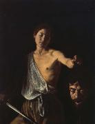 Portable head David Goliath Caravaggio