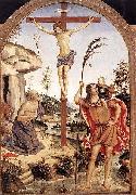 The Crucifixion with Sts. Jerome and Christopher, Pinturicchio