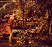 The Death of Actaeon.  Titian