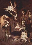Nativity with St. Francis and St Lawrence Caravaggio
