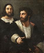 Self portrait with a friend Raphael