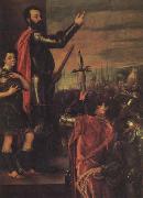 The Exbortation of the Marquis del Vasto to His Troops  Titian