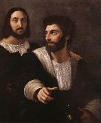 Portrait de l'artiste avec un ami Raffaello