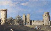 The Courtyard of the Castle of Warwick (mk08) Canaletto