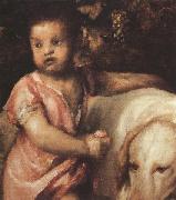 The Child with the dogs (mk33)  Titian