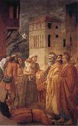 St Peter distributes the Goods of the Community and The Death of Ananias MASACCIO