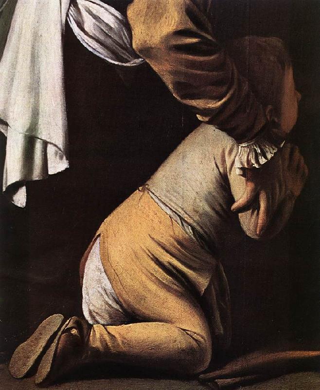 Caravaggio Madonna del Rosario (detail) fdg