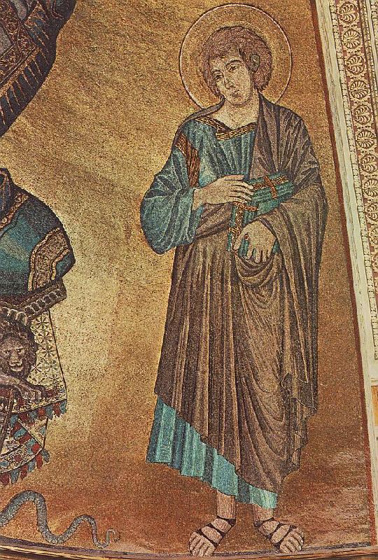 Cimabue Christ Enthroned between the Virgin and St John the Evangelist (detail)  fgh