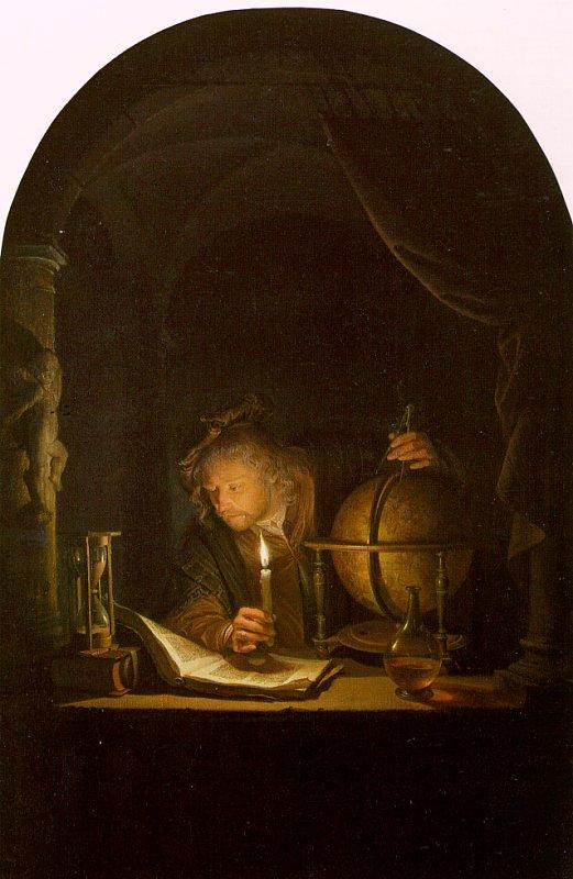 Astronomer By Candlelight. Gerrit Dou Astronomer by Candlelight