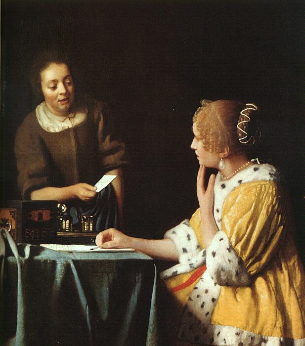JanVermeer Lady with her Maidservant