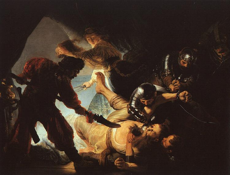 Rembrandt The Blinding of Samson