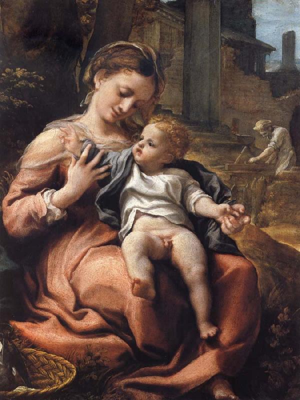 Correggio The Madonna of the Basket