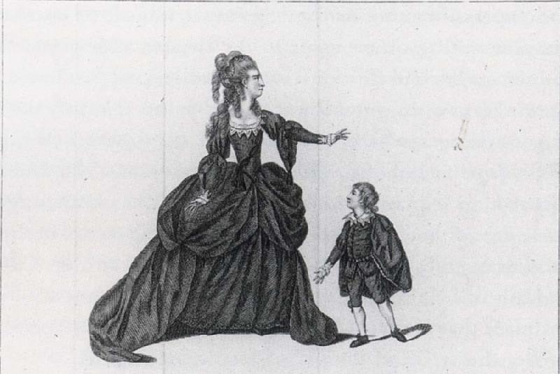 J.Thornthwaite Mrs-Rates and Master Pullen in the Characters of Isabella and Child