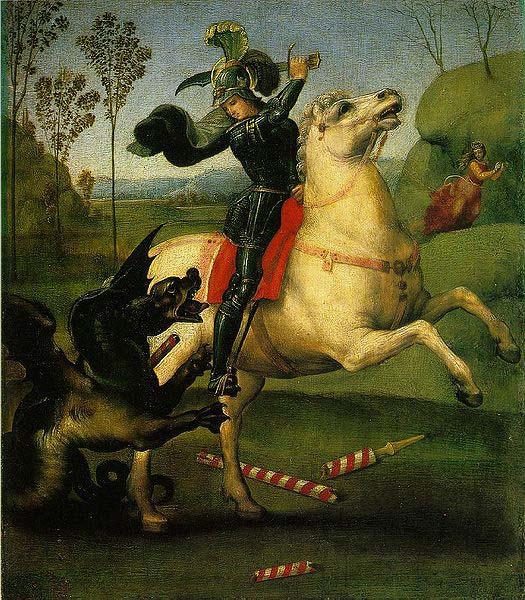 Raphael Saint George and the Dragon, a small work