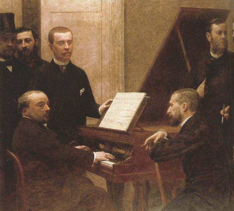 plato around the piano  by henri fantin latour