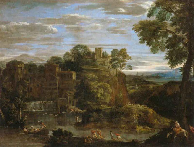 Domenichino Landscape with The Flight into Egypt