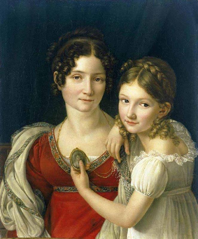 riesener portrait of a mother and daughter